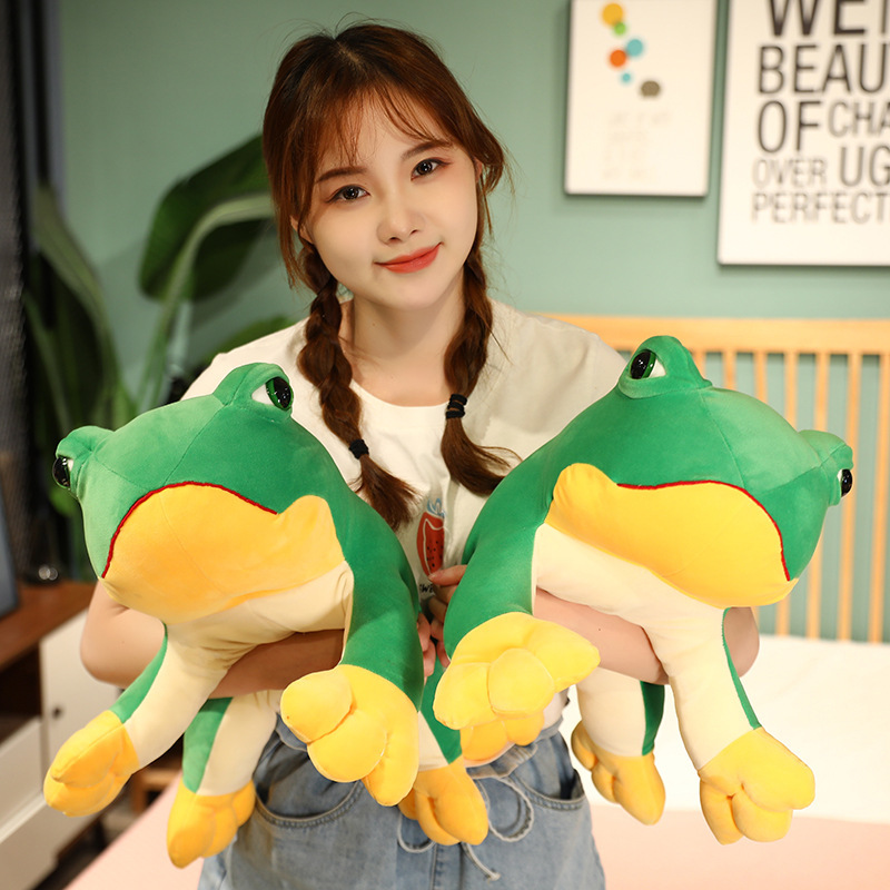 grumpy frog plush