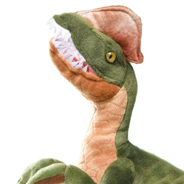 stuffed dilophosaurus