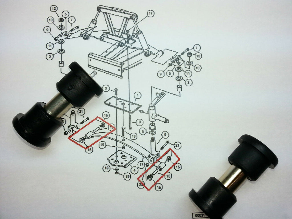 club car ds front bushing kit