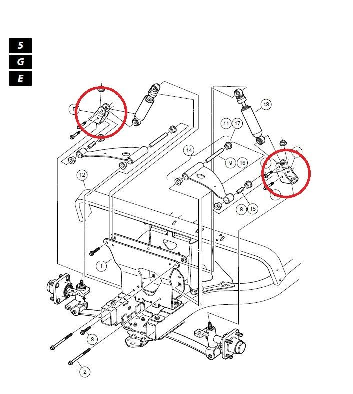 Club Car Precedent Front Suspension Parts