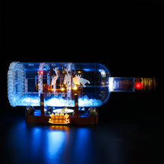 Lego ship in a bottle hot sale lighting kit