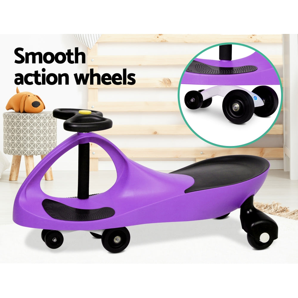 purple swing car