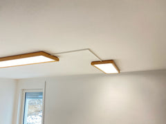 UGR19 LED Panel an der Bürodecke