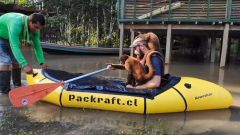 Amazon packraft monkey