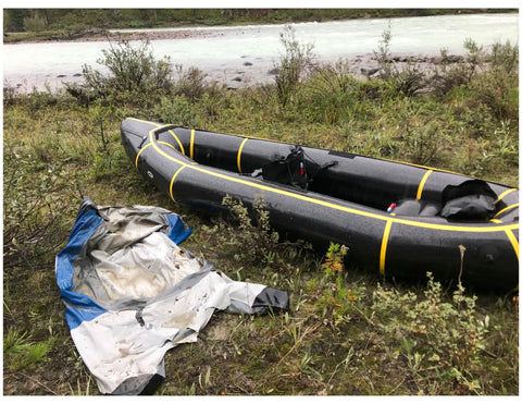 Wrecked cheap inflatable boat