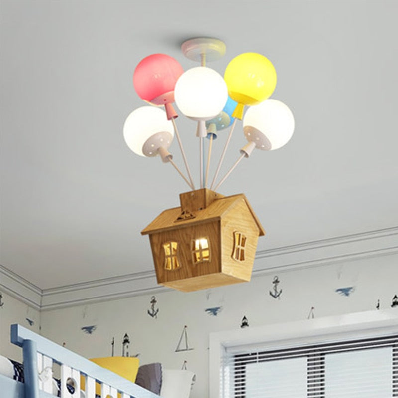 Lustre Enfants Montgolfiere Film La Haut Lustre Shop