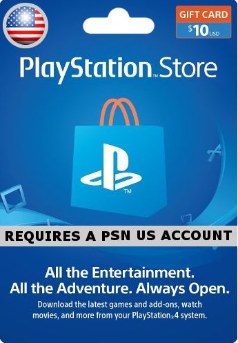 playstation cards $10