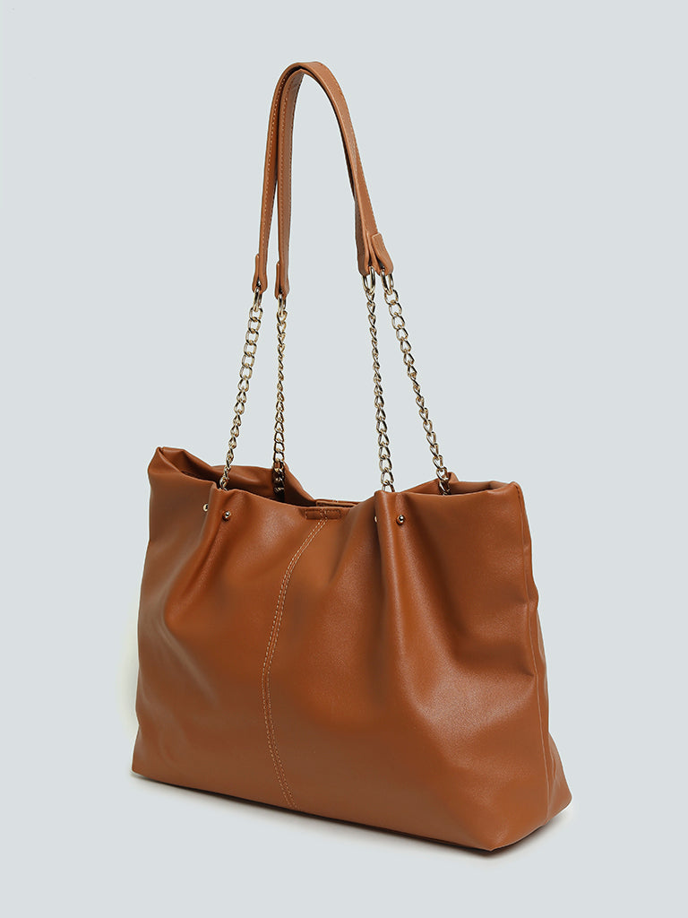 Buy Women Brown Satchel Bag Online