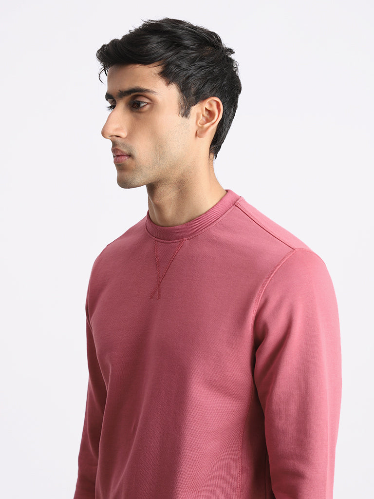 Relaxed Fit Sweatshirt - Light pink - Men