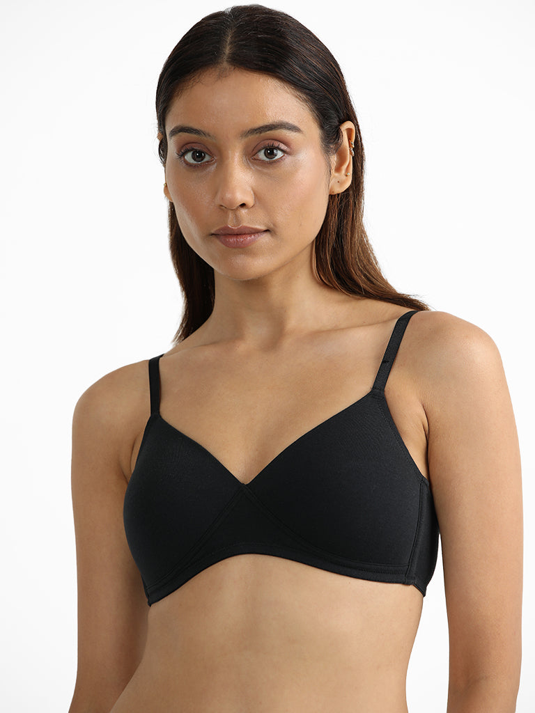 Superstar by Westside Blue Padded Plunge Sports Bra Price in India