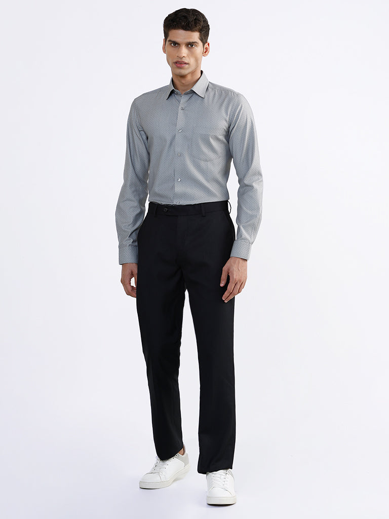 Navy Blue Cotton Executive Formal Shirt by Aarong