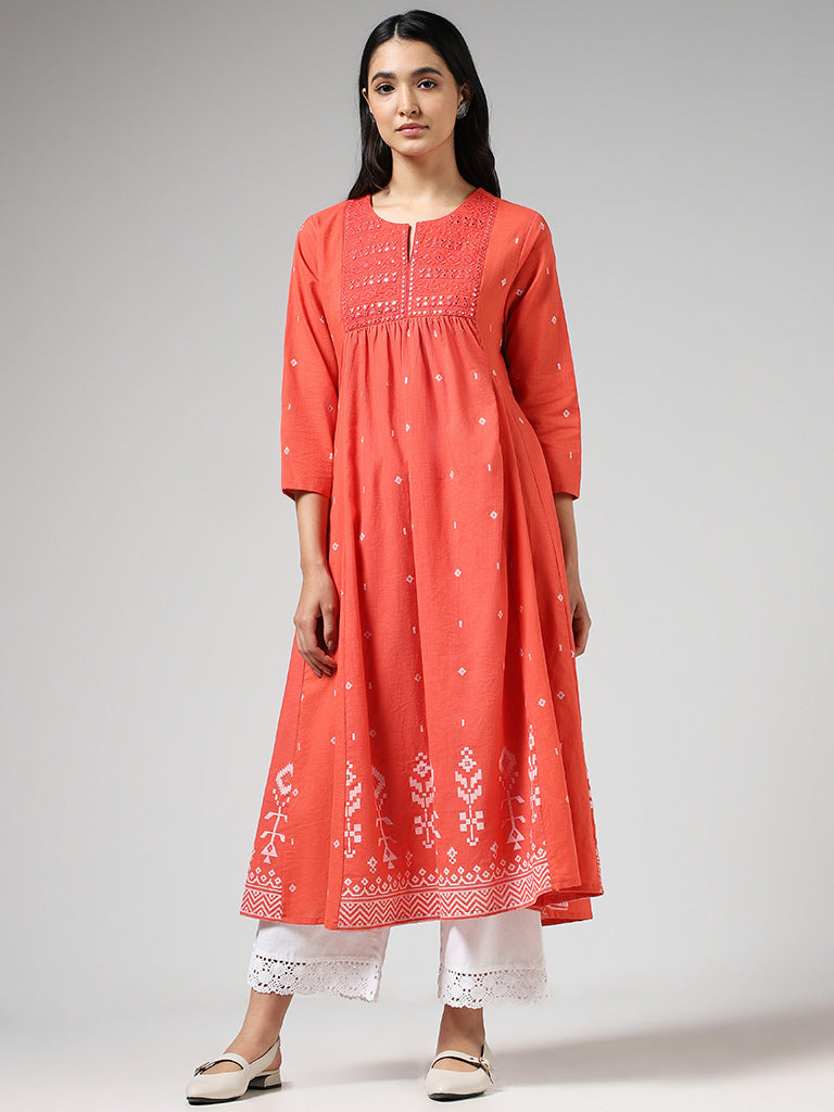 Buy Utsa by Westside Indigo Printed Kurti for Online @ Tata CLiQ