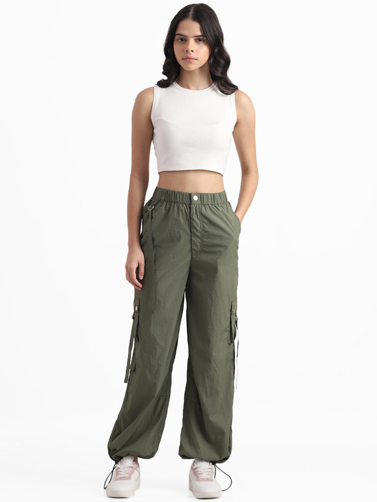 Buy Green Trousers Online in India at Best Price - Westside