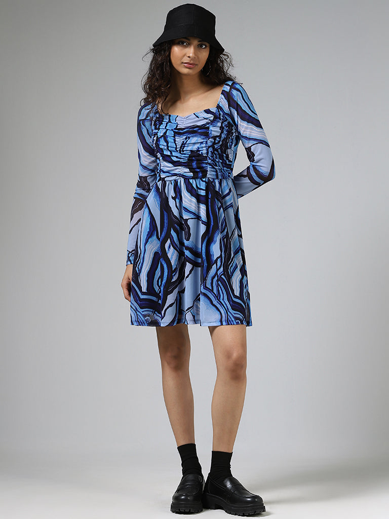 Buy Sassy Soda Curves by Westside Dark Blue Mavy Denim Dress Online at best  price at TataCLiQ