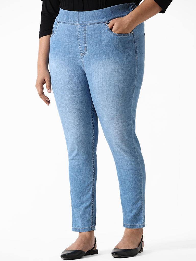 Blue Plain Edhardy Women Low Rise Enzyme Wash Jeggings at best price in  Bengaluru