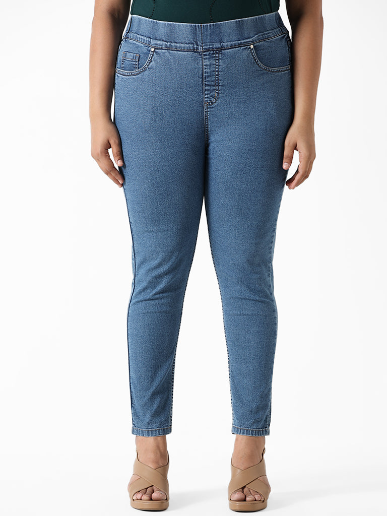 Buy Blue Jeggings Online in India at Best Price - Westside