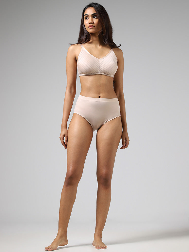 Wunderlove Invisible Nude Flock Brief