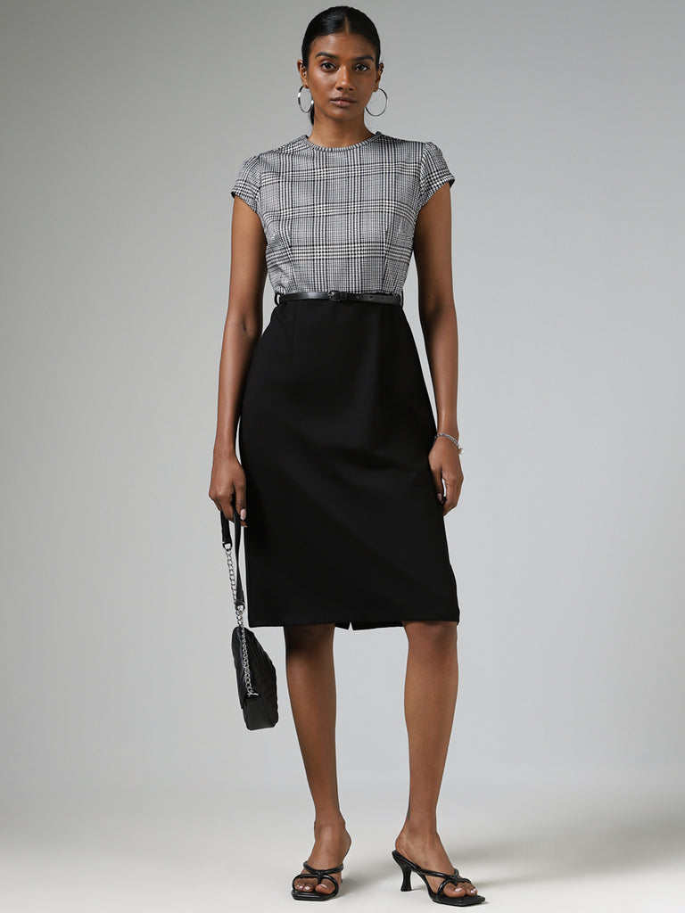 Buy LOV by Westside Black Schiffli Design Dress for Online @ Tata CLiQ