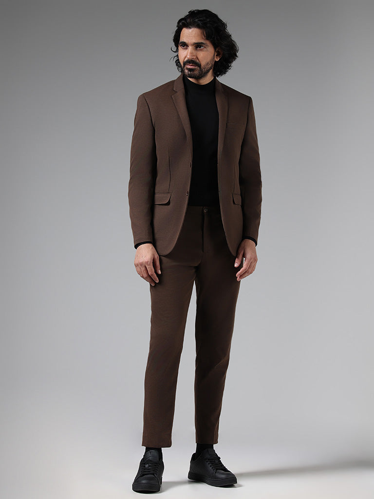 River Island Rust Skinny Fit Suit Trousers in Brown for Men | Lyst