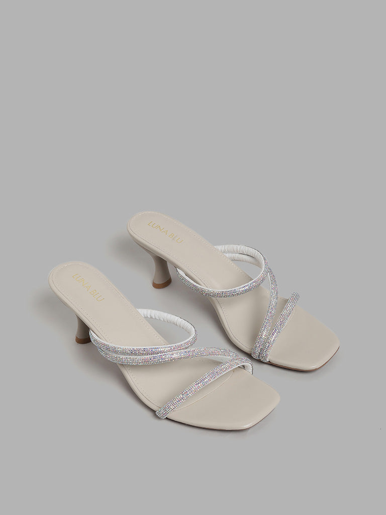 Women Summer High Heels Sandals for Girls Flock Ankle Strap Sandals Concise  Classic Zipper High Heels Sandals – Essish