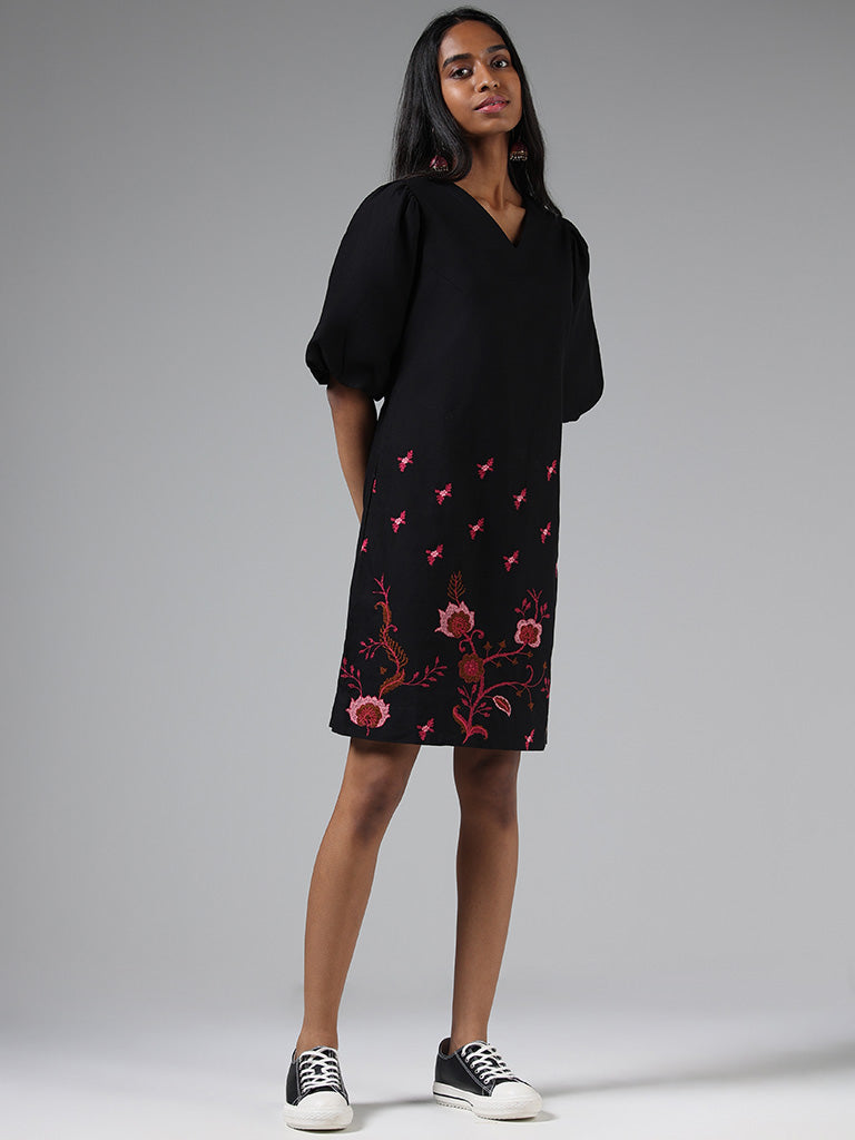 Floral Midi Dress & Denim Jacket - Kiteen Marie