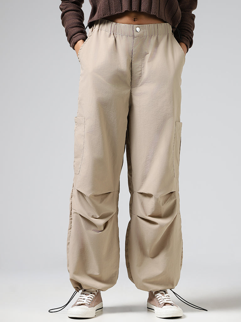 Raffy cargo joggers - ecru – The Style Attic