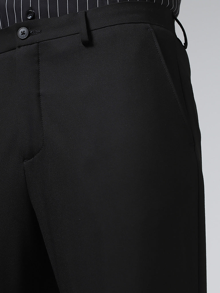 Buy Black Regular-Fit Trouser for Men 111605416 in Saudi Arabia | REDTAG