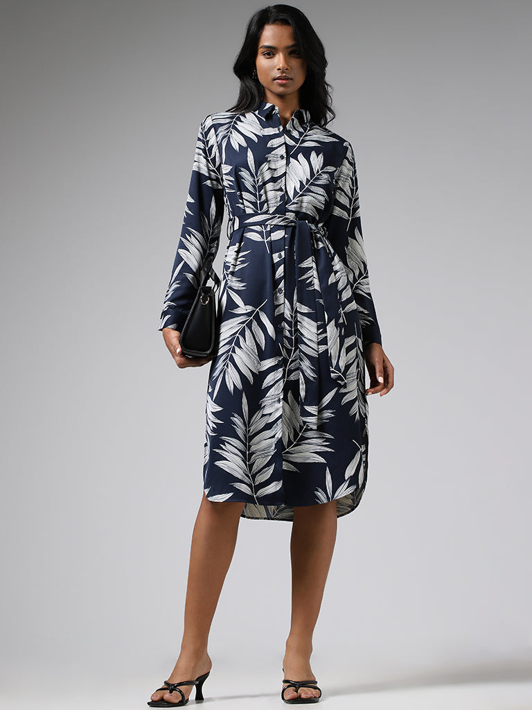 Buy Wardrobe by Westside Beige Self-Patterned Dress for Online @ Tata CLiQ