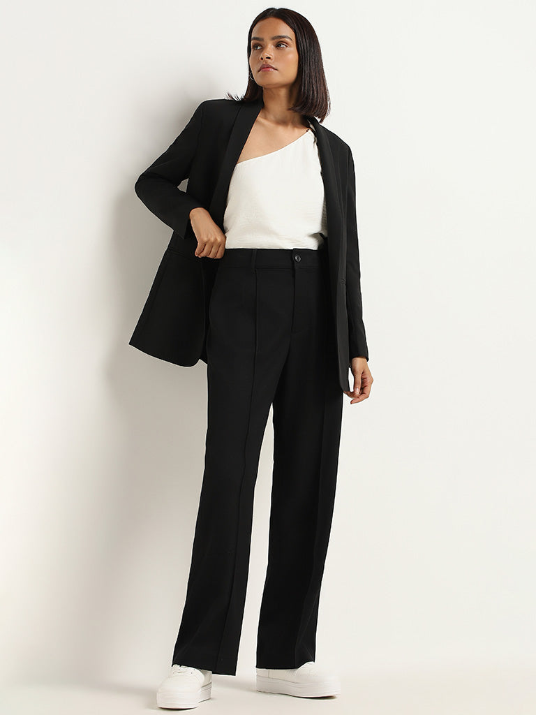 Womens trousers, plazo for womens, casual & formal wear trousers, black  trousers