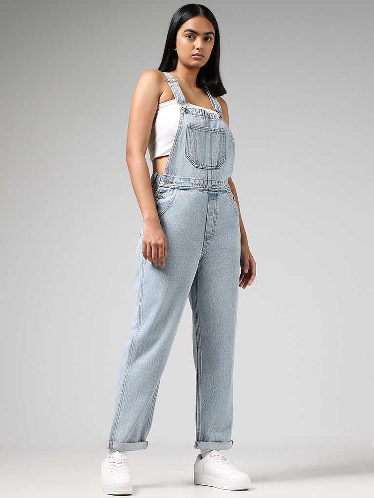Dungarees Online - Experiment with new denim pieces! Step outside your  comfort zone and try a cute Dungaree Dress - #Uskees Vintage Wash Denim  Dungaree Dress UK 8-18. Currently reduced to £25