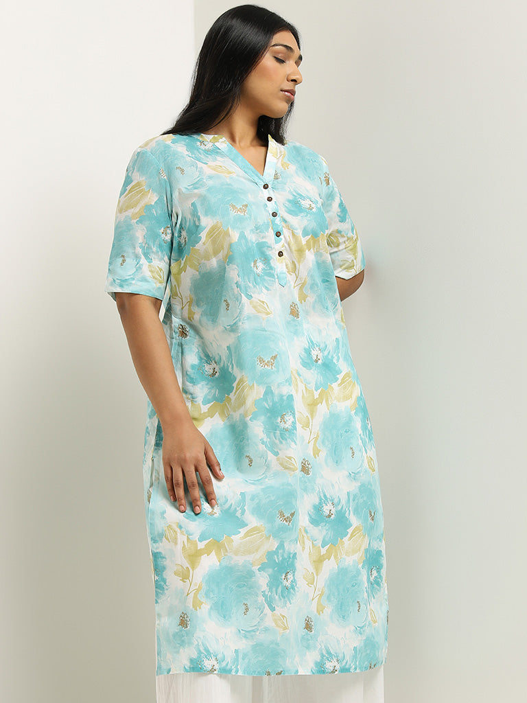 Sztori Plus Size Printed Thread Work Pure Cotton Kurti Price in India, Full  Specifications & Offers | DTashion.com