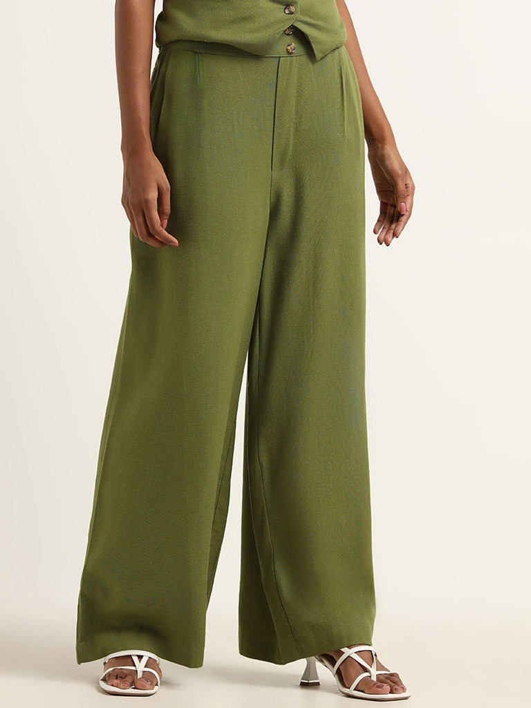 Buy Green Trousers Online in India at Best Price - Westside