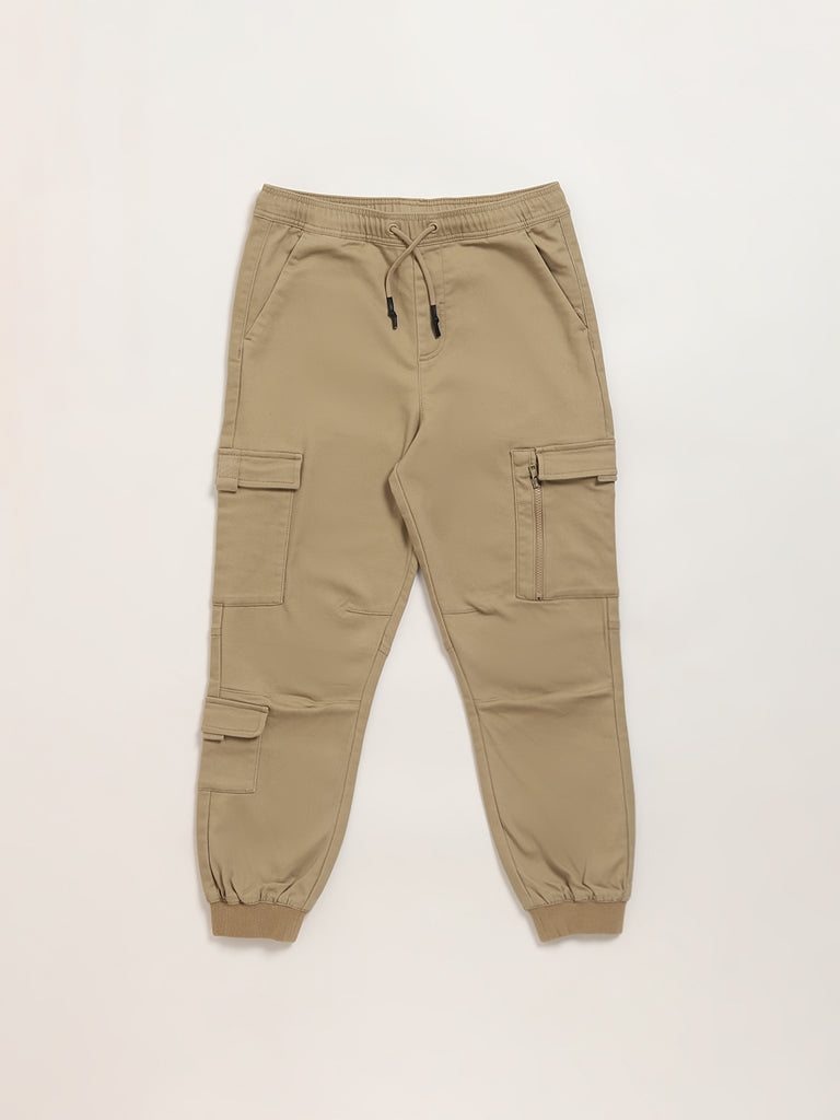 Buy Beige Joggers Online in India at Best Price - Westside