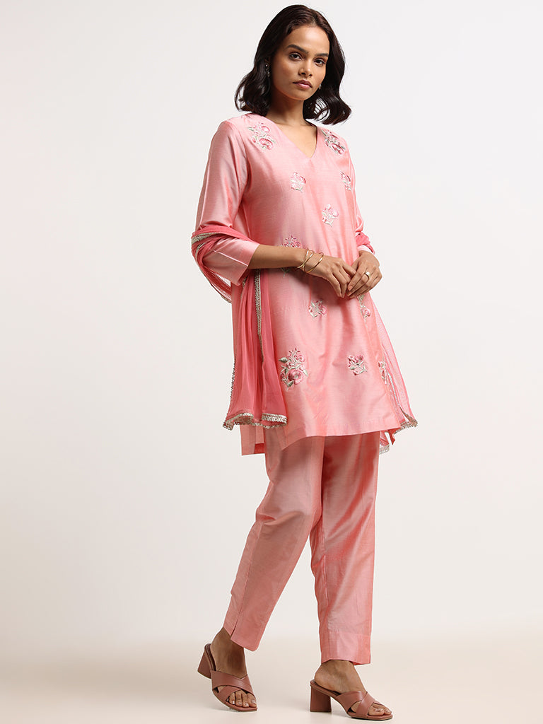 100 MILES PRESENTS GULIKA COTTON PRINTED KURTI WITH PENT COLLECTION