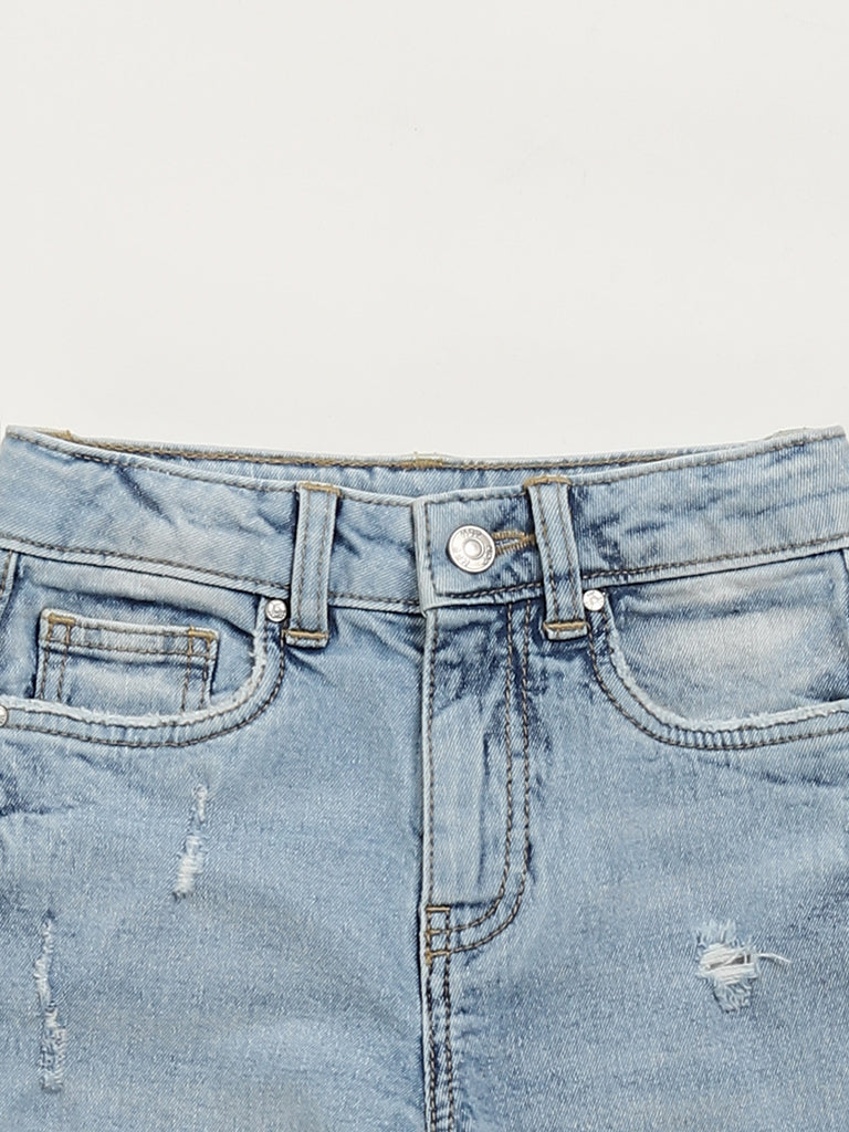 Buy Boys Slim Fit Cotton Jeans , Dark Blue Pants Online at 65% OFF | Cub  McPaws