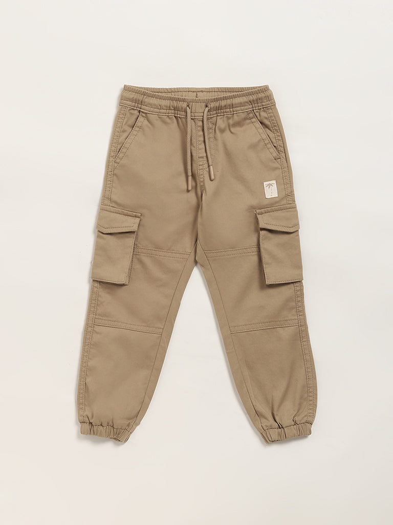 Dressy joggers - Brown - Kids