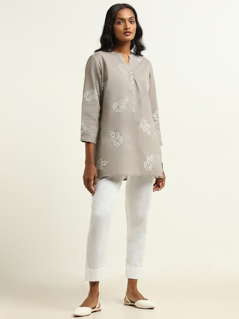 Buy W Beige Shirt Collar Check Kurti for Women's Online @ Tata CLiQ
