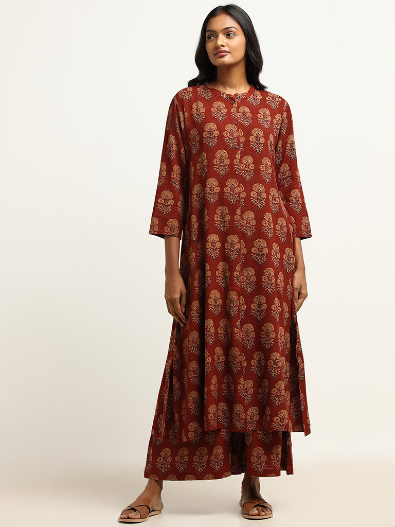 Merlot Red Cotton Straight Kurta ✨ | Clothes for women, Kurta dress, Kurta  designs