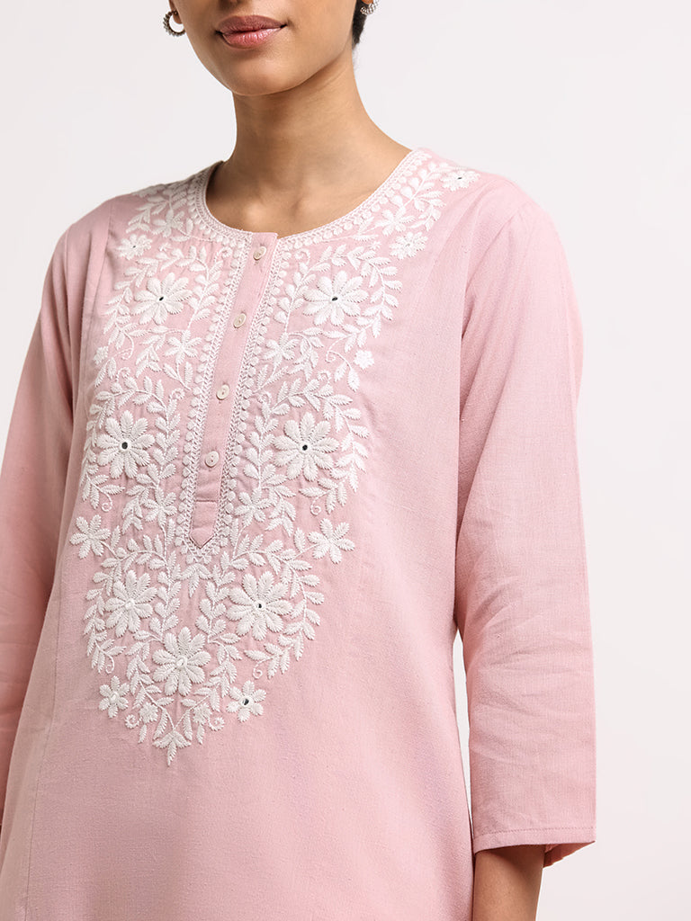 Buy People by Pantaloons Pink Slim Fit Top for Women Online @ Tata CLiQ