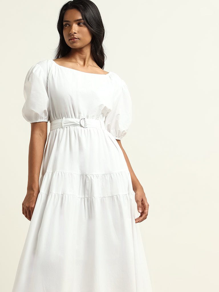 Women's Plus Size Long Beaded Sheer Wrap Gown- SleekTrends