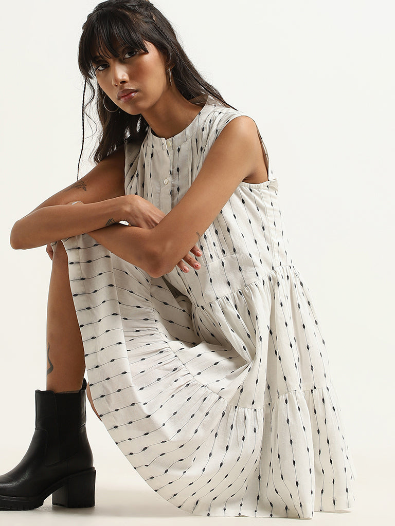 Buy LOV by Westside Burgundy Polkadot Patterned Bernie Dress for Women  Online @ Tata CLiQ
