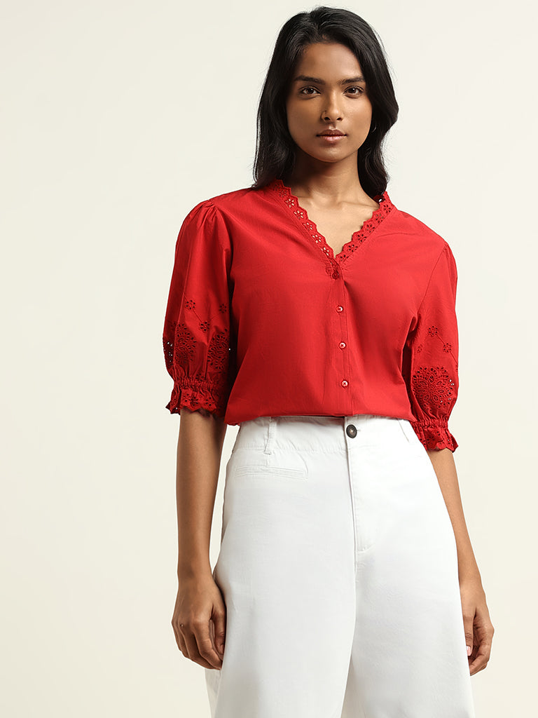 Buy Red Tops for Women Online in India - Westside