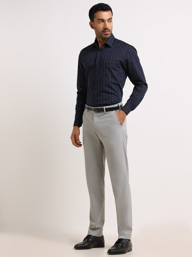 PLAYERZ Slim Fit Men Grey Trousers - Buy PLAYERZ Slim Fit Men Grey Trousers  Online at Best Prices in India | Flipkart.com