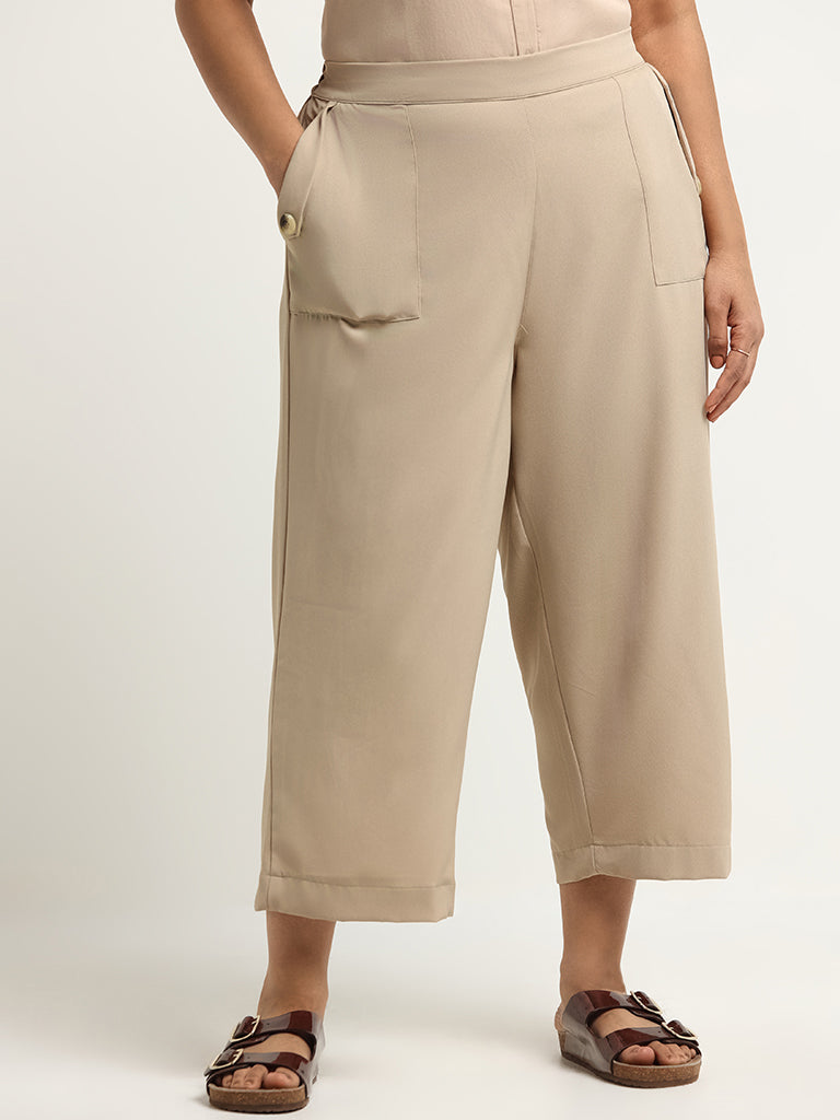 Trouser Polyester Cotton Loose Home Female plus Size Casual Pants