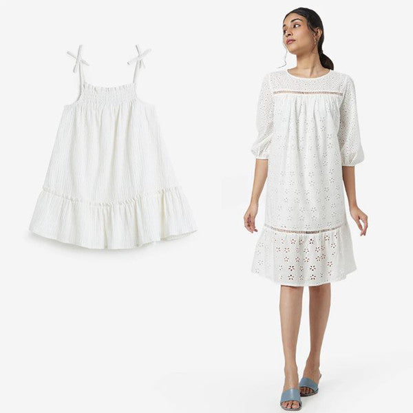 White Dress By HOP And LOV