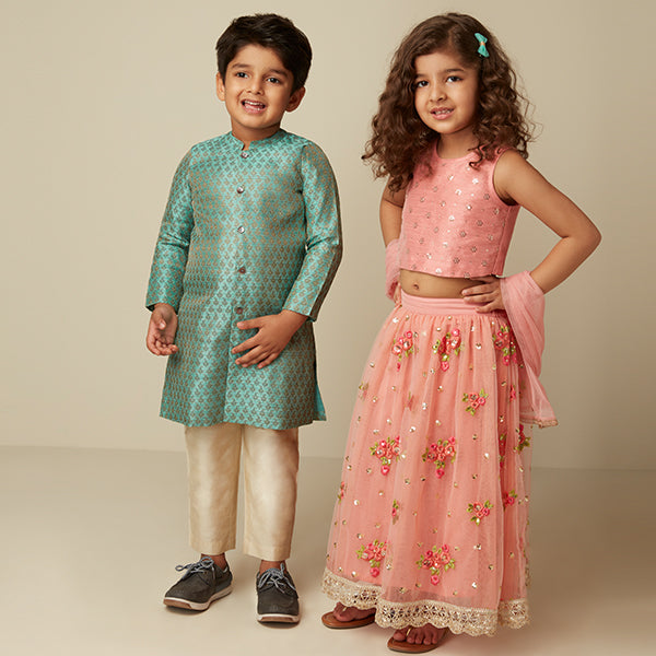 Kids Floral Ethnic Wear By Utsa