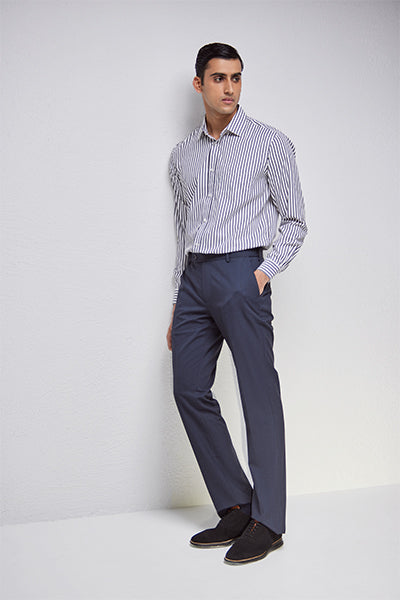 Men Wine Solid Slim Fit Pure Cotton Formal Shirt