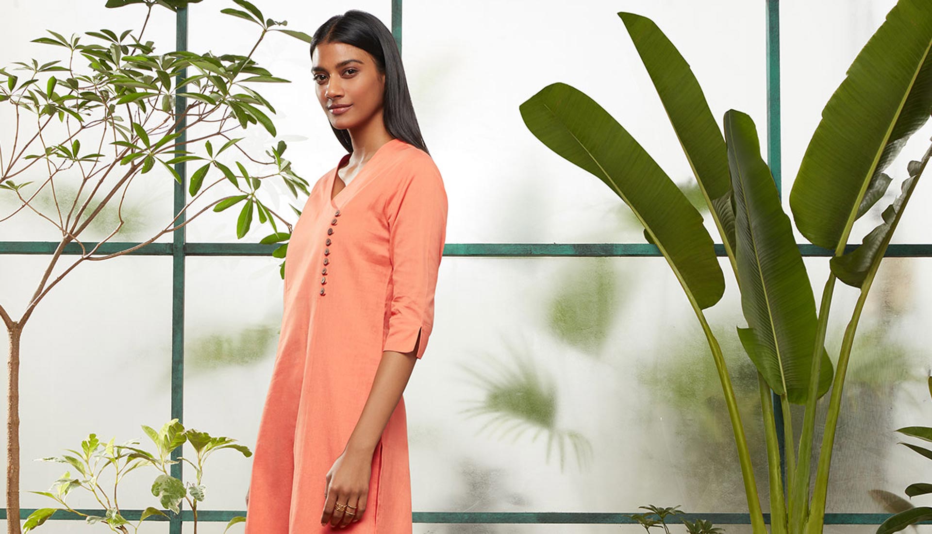 Orange Kurta For Women By Utsa