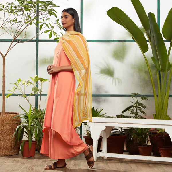 Peach Kurta For Women By Utsa