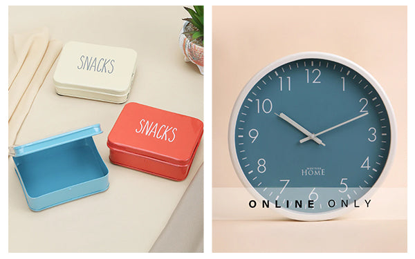 Snack Box & Wall Clock by Westside Home